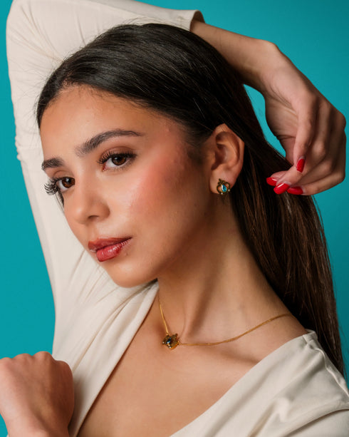 Reġina Birthstone Stud Earrings
