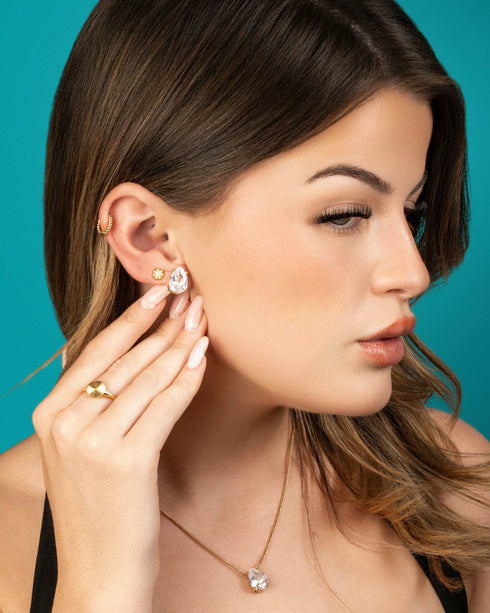 Flower Petite Stud Earrings
