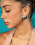 Allure of Hearts Stud Earrings Silver