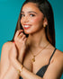 Pearled Embrace Bangle (Champagne)
