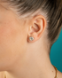 Maris Shell Stud Earrings Silver