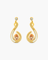 Pearled Embrace Statement Earrings (Champagne)