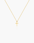 Golden Cross Petite Necklace