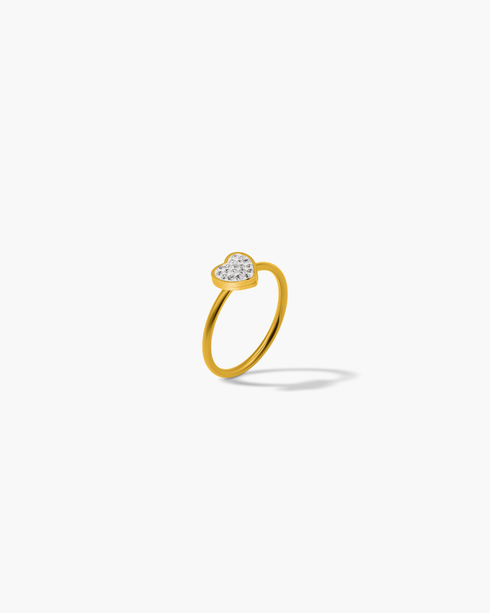 Pure Heart Pavé Ring