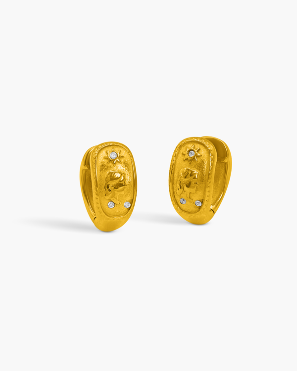 Virgo Huggie Earrings