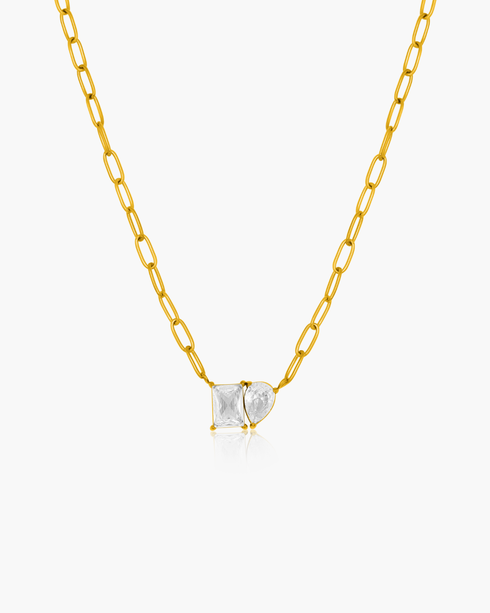 Crystal Duo Necklace