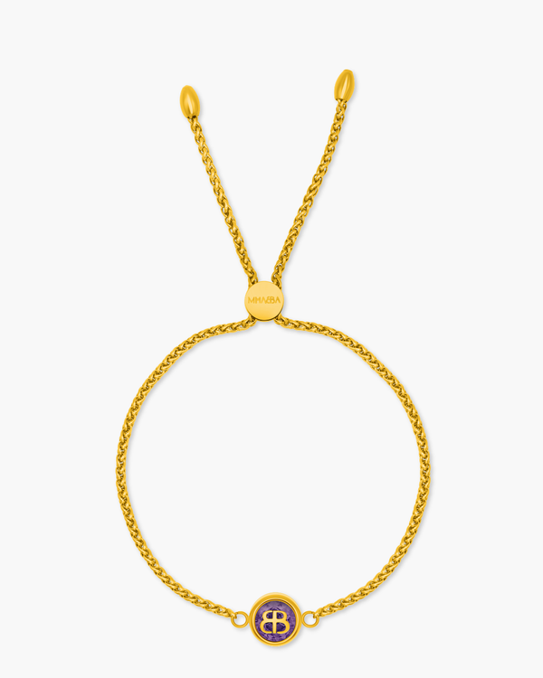 MĦABBA February Birthstone Bracelet - Clarity