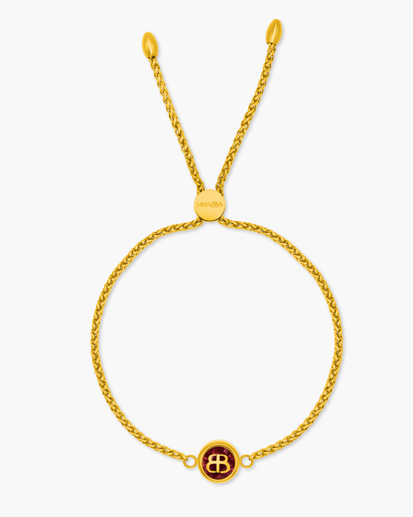 MĦABBA July Birthstone Bracelet - Passion