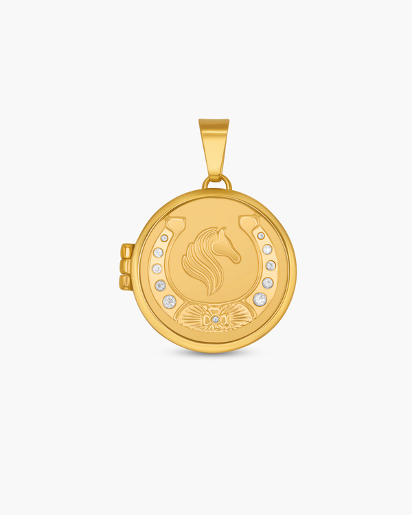 Strength and Fortune Photo Locket Pendant