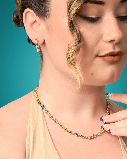 Aqua Amour Dangling Earrings