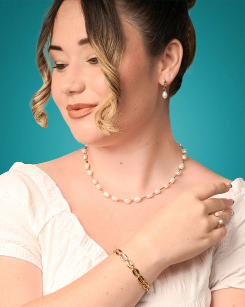 Harmonic Freshwater Pearl Ring