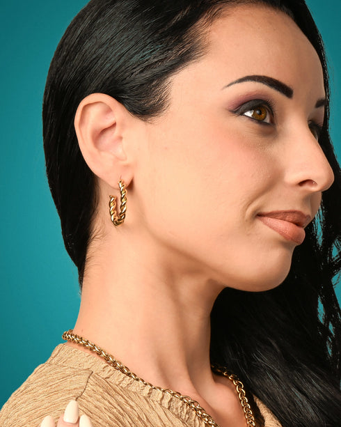 Twistelle Hoop Earrings