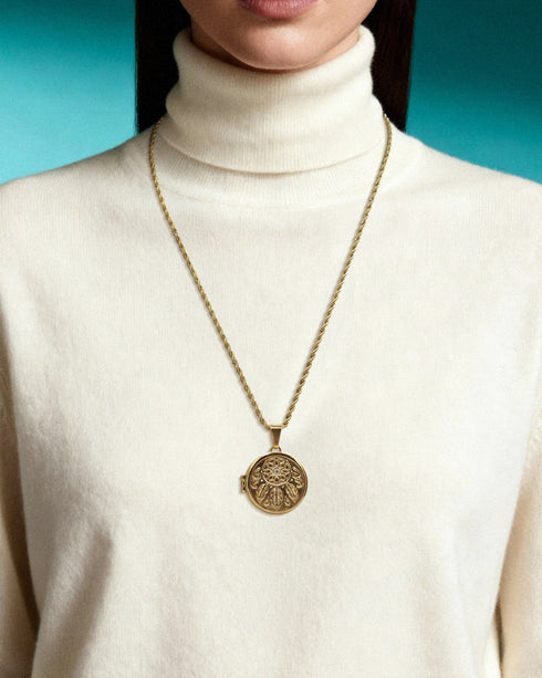 Peace Photo Locket Pendant