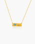 Blue Promises Engravable Necklace