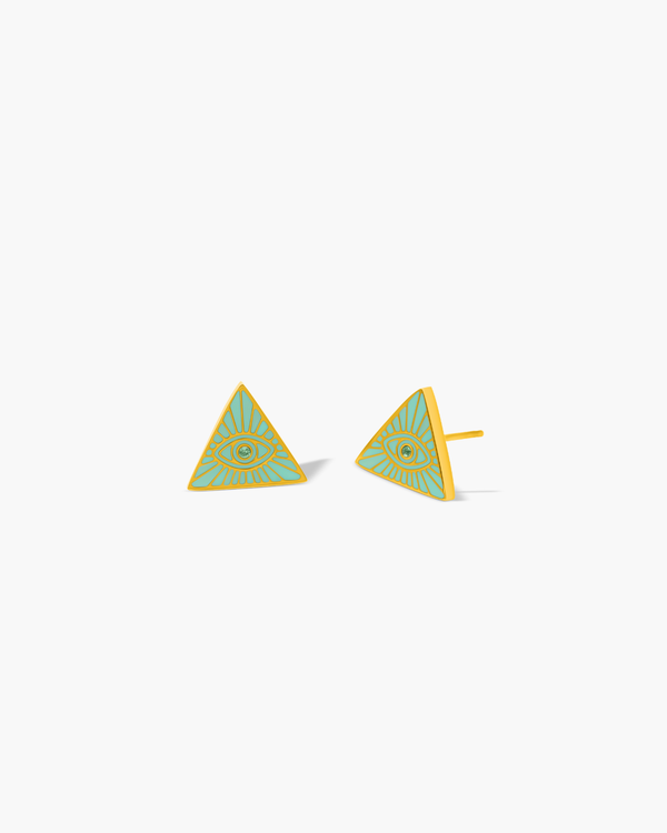 Occhio di San Michele Stud Earrings
