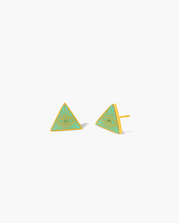Occhio di San Michele Stud Earrings