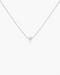 Dainty Heart Engravable Necklace Silver