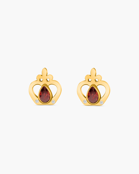 Reġina Birthstone Stud Earrings