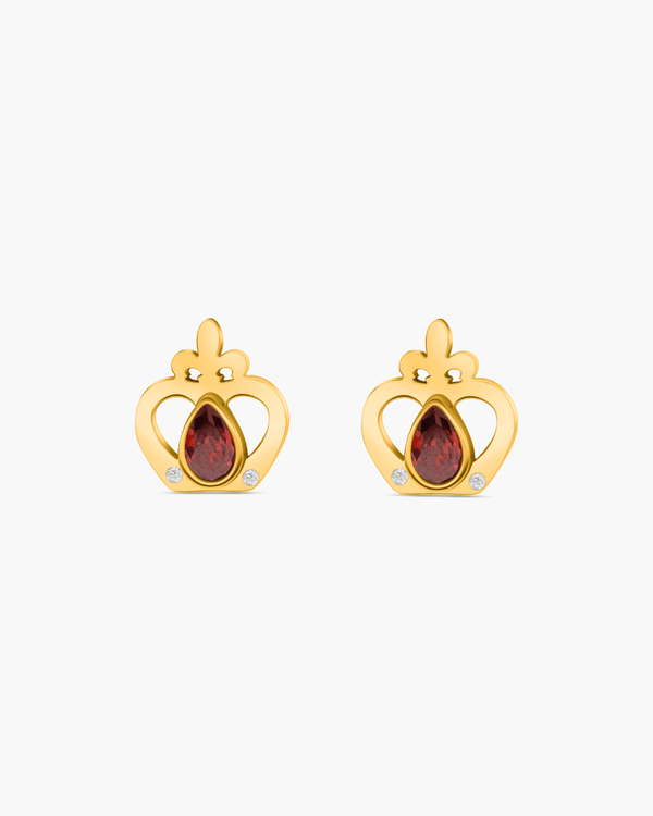 Reġina Birthstone Stud Earrings
