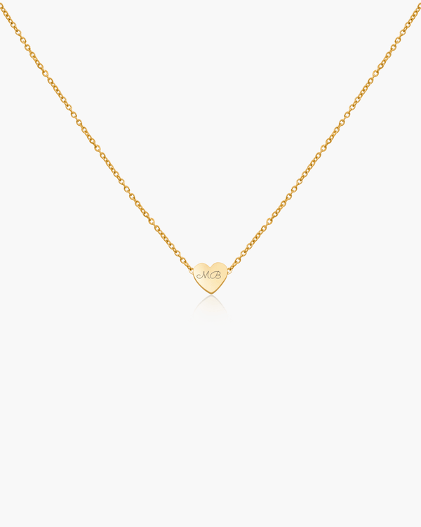 Dainty Heart Engravable Necklace