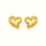 Allure of Hearts Stud Earrings