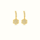 Pavé Bloom Dangling Earrings