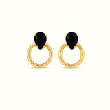 Halo Drop Stud Earrings