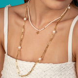 Avira Pearl Chain Necklace