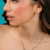 Libra Huggie Earrings