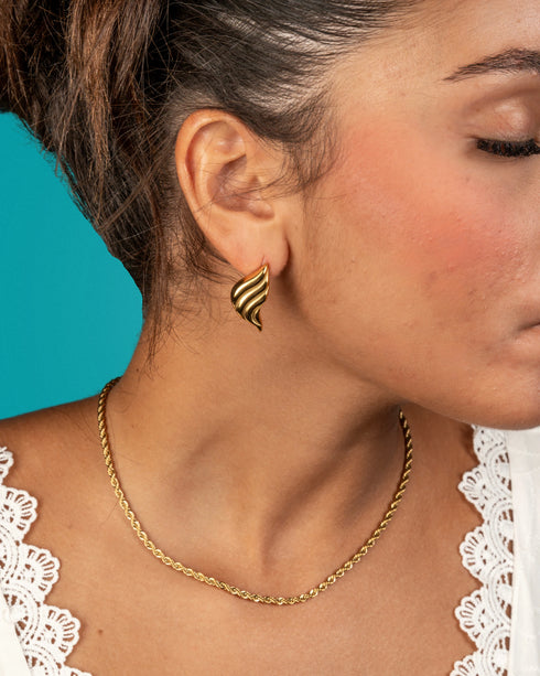 Wave of Love Stud Earrings