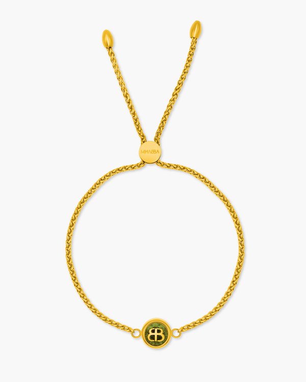 MĦABBA August Birthstone Bracelet - Positivity