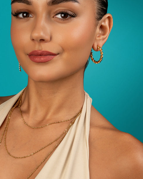 Twistelle Hoop Earrings