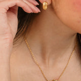 Libra Huggie Earrings