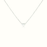 Dainty Heart Engravable Necklace Silver