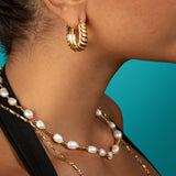 Golden Promises Hoop Earrings