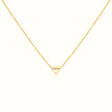 Dainty Heart Engravable Necklace