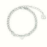 Qalb Tad-Deheb Engravable Bracelet Silver