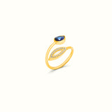 Pearled Embrace Ring (Sapphire)