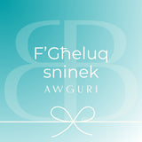 F'Għeluq Sninek Awguri Mini Greeting Card