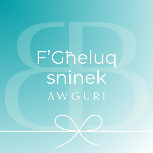 F'Għeluq Sninek Awguri Mini Greeting Card