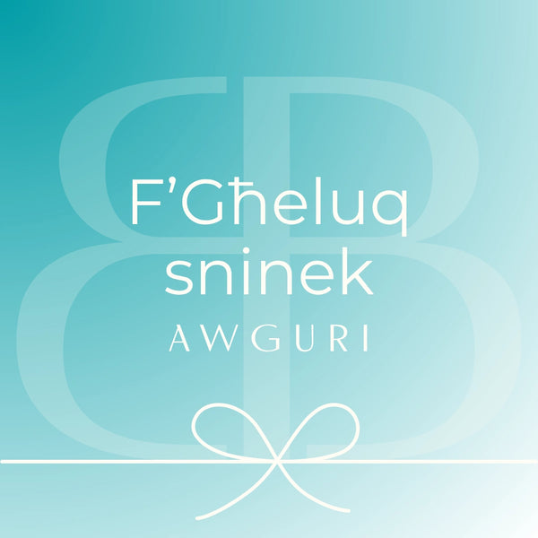 F'Għeluq Sninek Awguri Mini Greeting Card