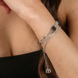 Luce Tennis Bracelet Petite Silver