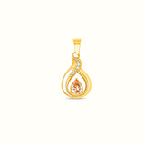 Pearled Embrace Pendant (Champagne)