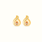 Pearled Embrace Stud Earrings (Champagne)