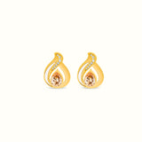 Pearled Embrace Stud Earrings (Champagne)