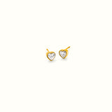 Meera Heart Stud Earrings