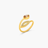 Pearled Embrace Ring (Champagne)