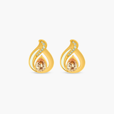 Pearled Embrace Stud Earrings (Champagne)