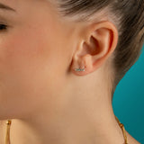 Delphine Stud Earrings Silver