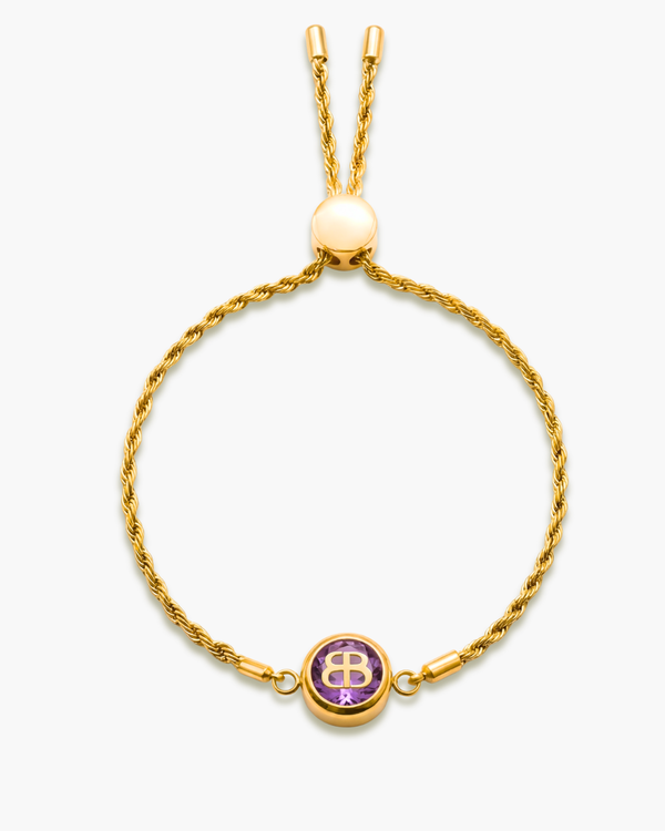 MĦABBA February Birthstone Bracelet - Clarity